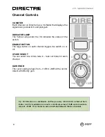 Предварительный просмотр 9 страницы Peff DIRECTRE Operation Manual