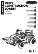 Предварительный просмотр 1 страницы Peg-Perego Deere CONSTRUCTION LOADER Use And Care Manual