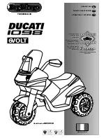 Preview for 1 page of Peg-Perego DUCATI 1098 Use And Care Manual