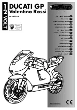 Preview for 1 page of Peg-Perego DUCATI GP Valentino Rossi Use And Care Manual