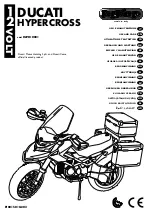 Peg-Perego DUCATI HYPERCROSS Use And Care Manual preview