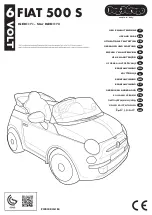 Preview for 1 page of Peg-Perego FIAT 500 S Use And Care Manual