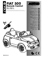 Peg-Perego FIAT 500 Use And Care Manual preview