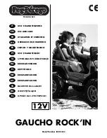 Peg-Perego GAUCHO ROCK'IN Use And Care Manual preview