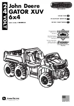 Preview for 1 page of Peg-Perego John Deere GATOR XUV 6x4 Use And Care Manual