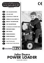 Peg-Perego John Deere IGOR0012 Use And Care Manual preview