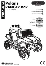 Предварительный просмотр 1 страницы Peg-Perego Polaris Ranger RZR Use And Care Manual