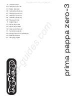 Предварительный просмотр 1 страницы Peg-Perego PRIMA PAPPA ZERO-3 Instructions For Use Manual