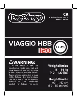 Peg-Perego VIAGGIO HBB 120 Instructions For Use Manual предпросмотр