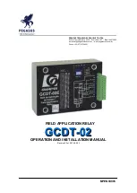 PEGASUS TECHNOLOGY GRAMEYER GCDT-02 Operation And Installation Manual preview