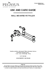 Предварительный просмотр 1 страницы Pegasus 67589-0004 Use And Care Manual