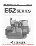 Pegasus E52 series Instruction Manual предпросмотр