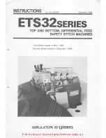 Preview for 1 page of Pegasus ETS32 series Instructions Manual