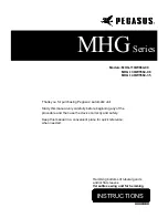 Preview for 1 page of Pegasus MHG-110/W664-08 Instructions Manual