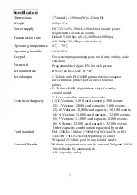 Предварительный просмотр 7 страницы Pegasus PP-3702/T Series Operational Manual