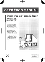 Pegasus TFV2000D-E Operation Manual preview