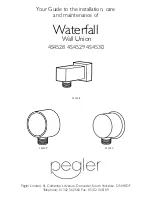 Pegler Waterfall 4S4528 Manual To The Installation, Care And Maintenance preview