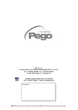 Предварительный просмотр 8 страницы Pego EASYSTEAM Installation Manual