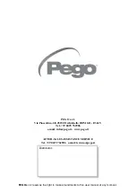 Предварительный просмотр 28 страницы Pego ECP202 EXPERT Use And Maintenance Manual