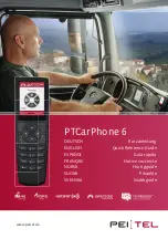 Предварительный просмотр 1 страницы Pei tel PTCarPhone 6 Quick Reference Manual