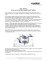 Peiker BT-PSCN User Manual preview