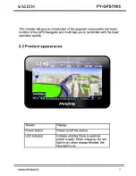 Предварительный просмотр 9 страницы Peiying Alien PY-GPS7005 User Manual