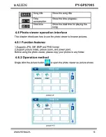 Предварительный просмотр 21 страницы Peiying Alien PY-GPS7005 User Manual
