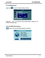 Предварительный просмотр 45 страницы Peiying Alien PY-GPS7005 User Manual