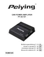 Peiying PY-2C127 Owner'S Manual предпросмотр