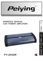 Предварительный просмотр 1 страницы Peiying PY-2H30R Owner'S Manual