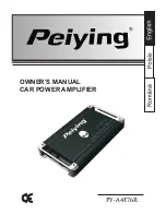 Предварительный просмотр 1 страницы Peiying PY-A4E76R Owner'S Manual