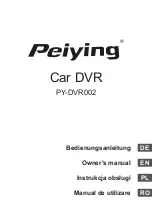 Peiying PY-DVR002 Owner'S Manual предпросмотр