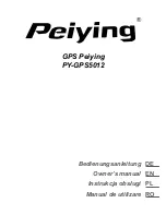 Peiying PY-GPS5012 Owner'S Manual preview