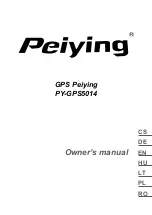 Peiying PY-GPS5014 Owner'S Manual preview