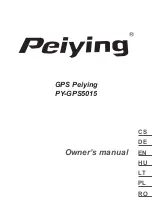 Peiying PY-GPS5015 Owner'S Manual предпросмотр