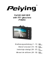 Предварительный просмотр 1 страницы Peiying PY0016 Owner'S Manual