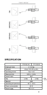 Предварительный просмотр 9 страницы Peiying PY0103-M Owner'S Manual