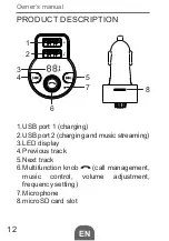 Предварительный просмотр 12 страницы Peiying URZ0481 Owner'S Manual