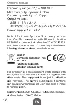 Предварительный просмотр 18 страницы Peiying URZ0483 Owner'S Manual