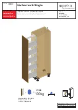 Peka 100.0877 Series Adjusting Instructions предпросмотр