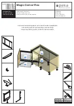 Preview for 1 page of Peka Magic Corner Flex 300.0819 900 re Series Assembly Instruction Manual