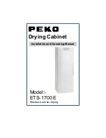 Предварительный просмотр 1 страницы PEKO ETS-1700 E Installation And Operating Manual