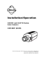 Pelco CC3610 series Installation & Operation Manual preview