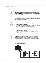 Предварительный просмотр 38 страницы Pelgrim MAC714RVS Instructions For Use Manual