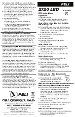 Preview for 1 page of PELI 2720 LED Instructions