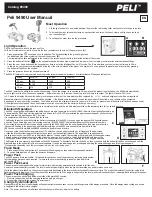 Preview for 1 page of PELI 9490 User Manual