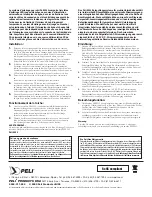 Preview for 2 page of PELI 9500 User Manual