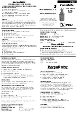 Preview for 1 page of PELI VersaBrite 2250 Operating Instructions