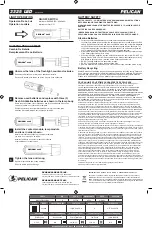 Pelican 3325 LED Quick Start Manual предпросмотр