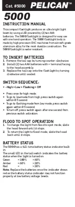 Preview for 1 page of Pelican 5000 User Manual